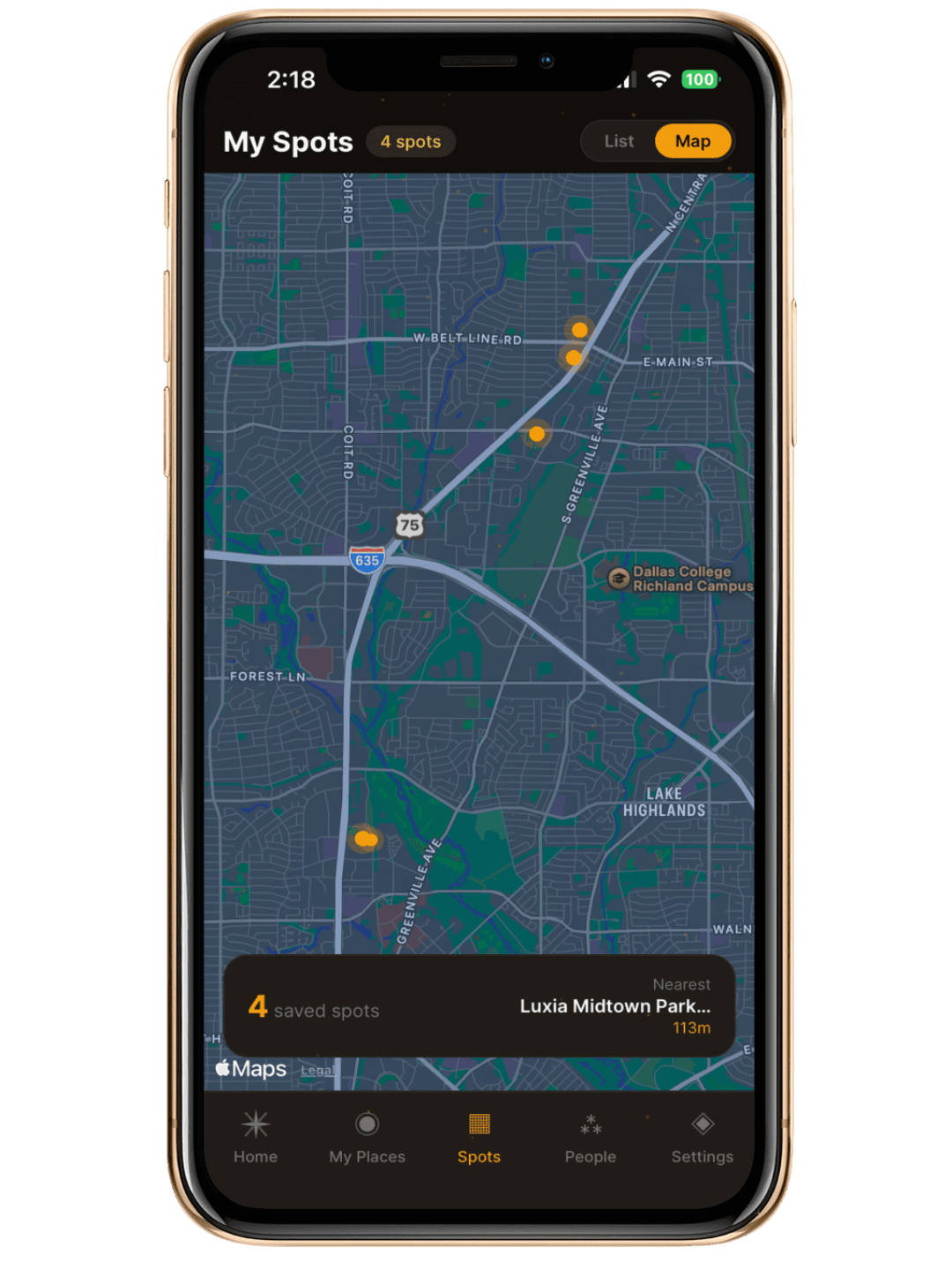Map view